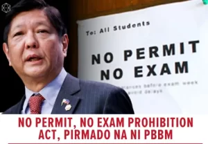 No Permit No Exam Act