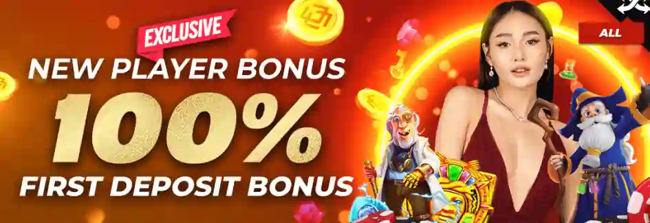 new players bonus 100%