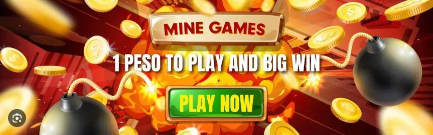 MINE GAMES 1 PESO TO PLAY AND BIG WIN 